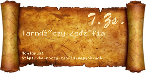 Tarnóczy Zsófia névjegykártya
